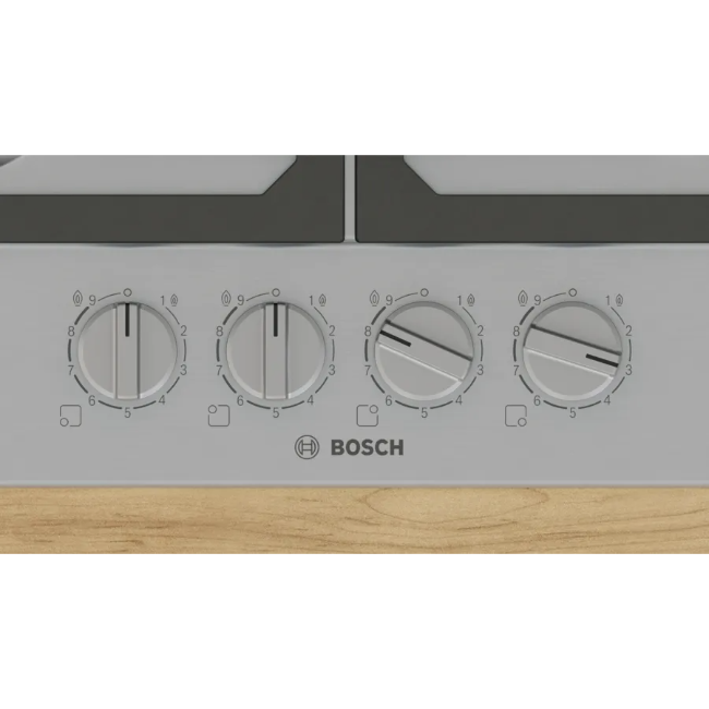 Bosch Series 6 Gas Hob 60cm 4 Burner - Brushed Steel | PCP6A5I90 - Image 2