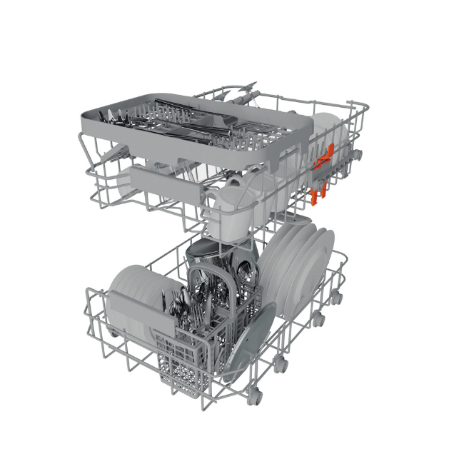 Hotpoint Slim Built-in Dishwasher - Black | HI9C3M19CSUK - Image 8