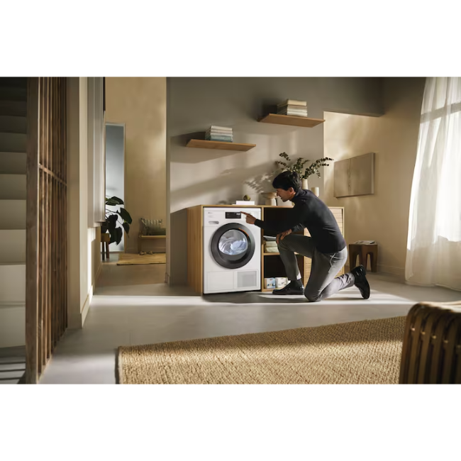 Miele EcoSpeed & 9kg Heat Pump Dryer - White | TED645WP - Image 5
