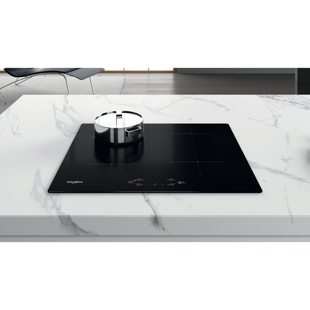 Whirlpool 60cm 6th Sense Induction Hob 4 Zone - Black Glass | WSQ2160NE - Image 6