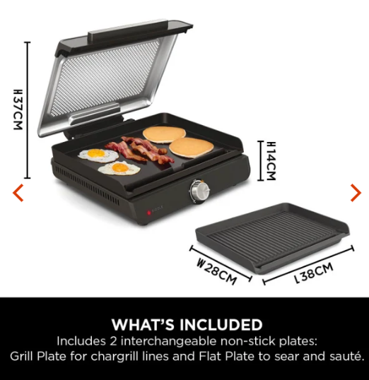 Ninja Sizzle Low Smoke Indoor Grill & Flat Plate | GR101UK - Image 9 Ninja Sizzle Low Smoke Indoor Grill & Flat Plate | GR101UK - Image 9