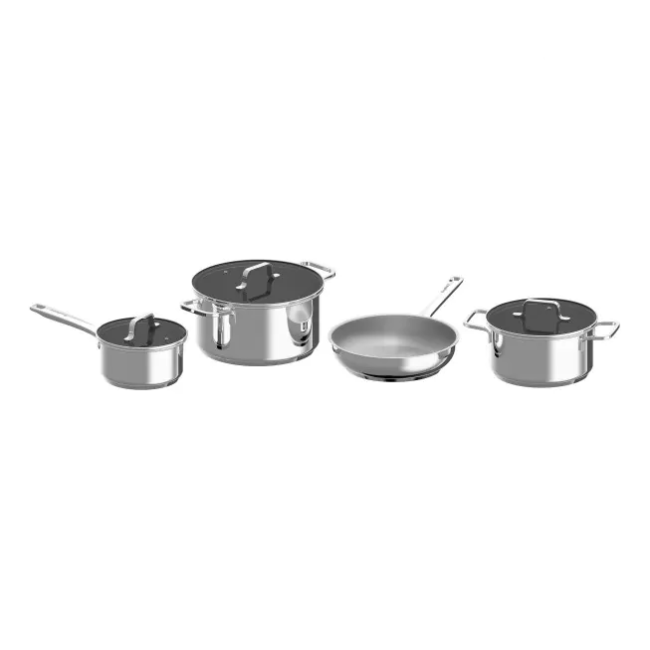 Berghoff 7pc Helix Cookware Set - Stainless Steel | 1315085 - Image 2