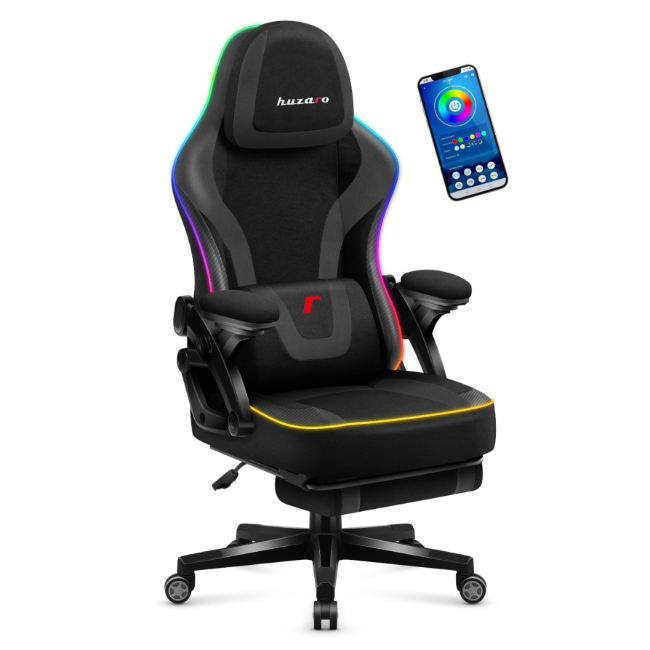 Huzaro Force 4.6 Mesh RGB Smart Gaming Chair - Black | FORCE4.6
