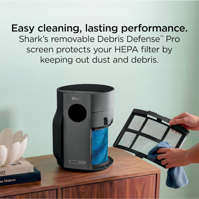 Shark BreatheClear Compact Pro Smart Air Purifier | Charcoal | HP062UKBK - Image 11