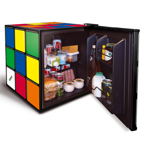 Rubiks Cube Drinks Cooler/ Mini Fridge - Multi-Coloured | HU231-E - Image 2 Rubiks Cube Drinks Cooler/ Mini Fridge - Multi-Coloured | HU231-E - Image 2