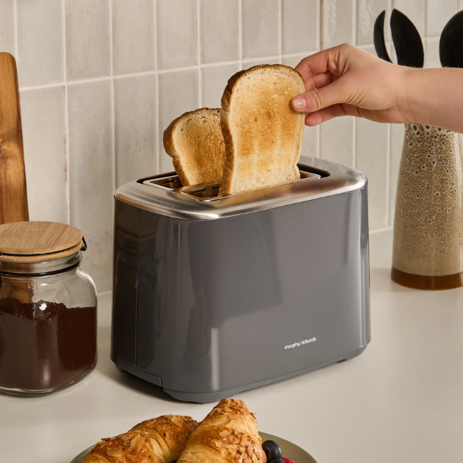 Morphy Richards Equip 2 Slice Toaster | Grey | 222068 - Image 6