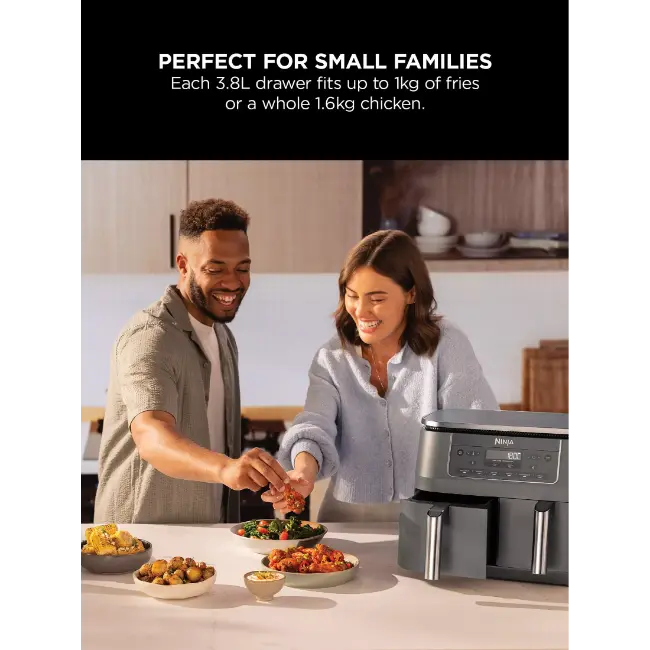 Ninja 6-in-1 Dual Zone Air Fryer | 7.6L | DZ300UK - Image 6