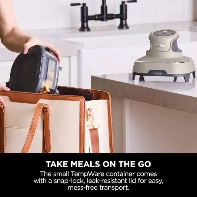 Ninja CRISPi 4-in-1 Portable Glass Air Fryer | Stone | FN101UKST - Image 10