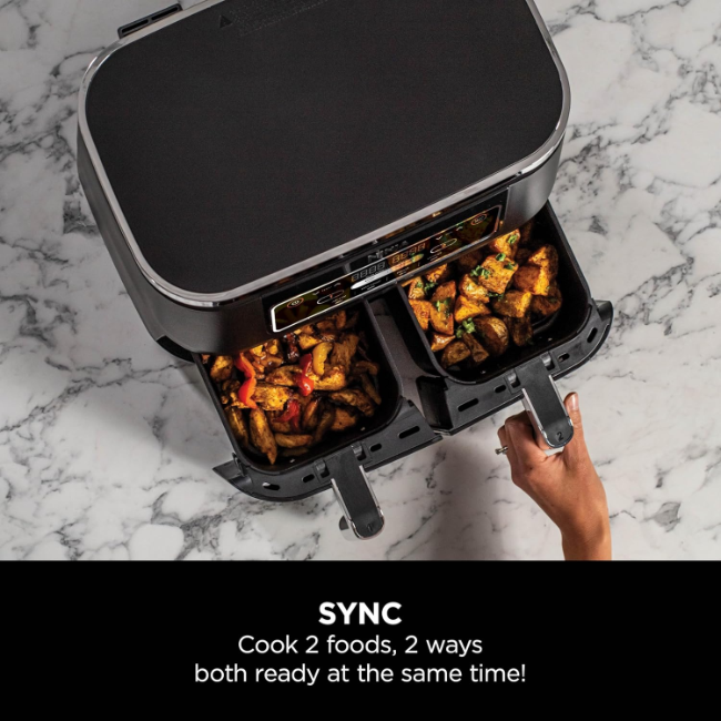 Ninja Foodi 4-in-1 Dual Zone Air Fryer 7.6L | AF200UK - Image 6 Ninja Foodi 4-in-1 Dual Zone Air Fryer 7.6L | AF200UK - Image 6