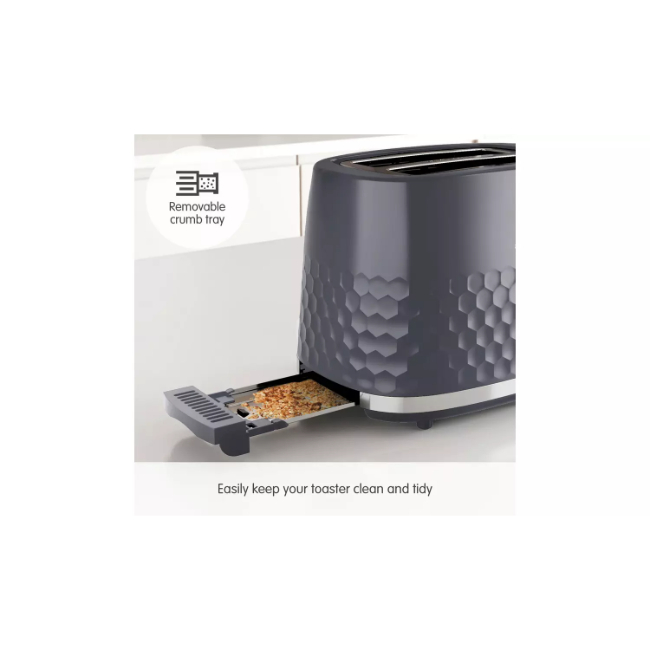 Morphy Richards Hive Grey 2 Slice Toaster | 220033 - Image 6