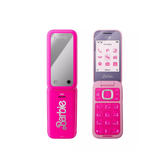 HMD Barbie Mobile Phone | 64 MB | Dual SIM | Power Pink | 1GF030APC1L04 - Image 2