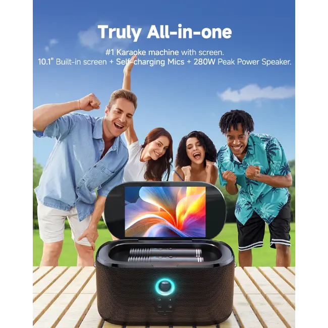 Ikarao Premium Portable Karaoke Machine with HD Lyrics Screen 10.1” | SHELL-S1 - Image 3