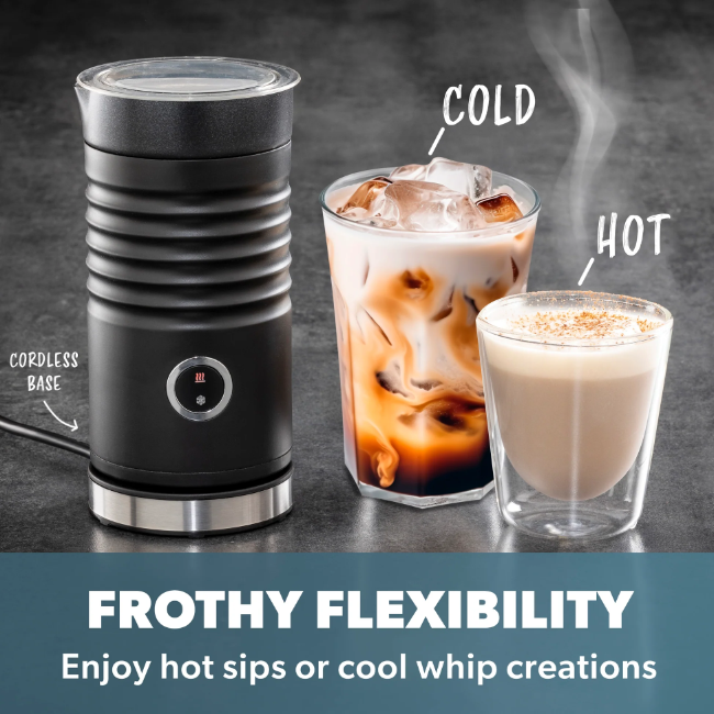 Daewoo 200ml Electric Milk Frother | Black | 970104 - Image 3
