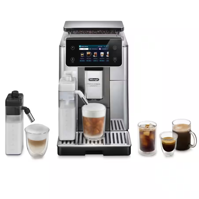 Delonghi Primadonna Aromatic Bean To Cup Coffee Machine - Titanium | ECAM630.75.TSM