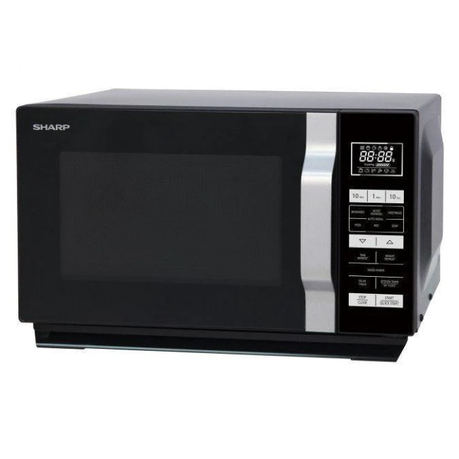 Sharp 23L Flat Tray Microwave - Black | R360KM - Image 4