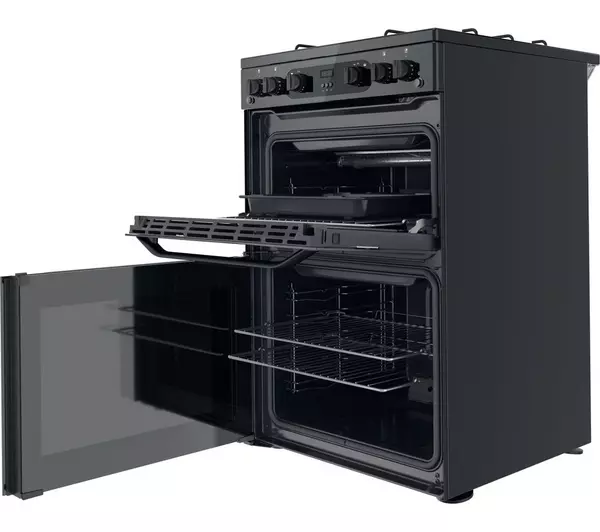 Hotpoint LPG Gas Cooker 60cm - Black | HDM67GOCMBLPG - Image 3 Hotpoint LPG Gas Cooker 60cm - Black | HDM67GOCMBLPG - Image 3
