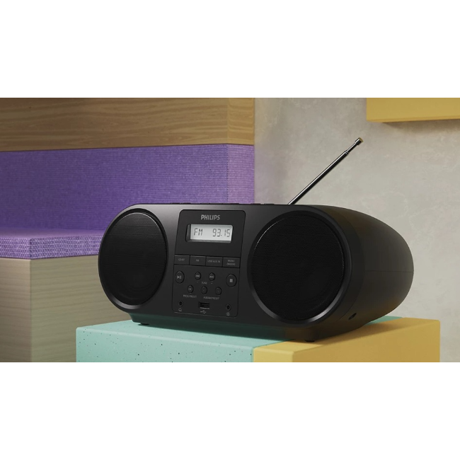 Philips CD Soundmachine | CD/FM Radio Player | Black | TAZ5000-10 - Image 2