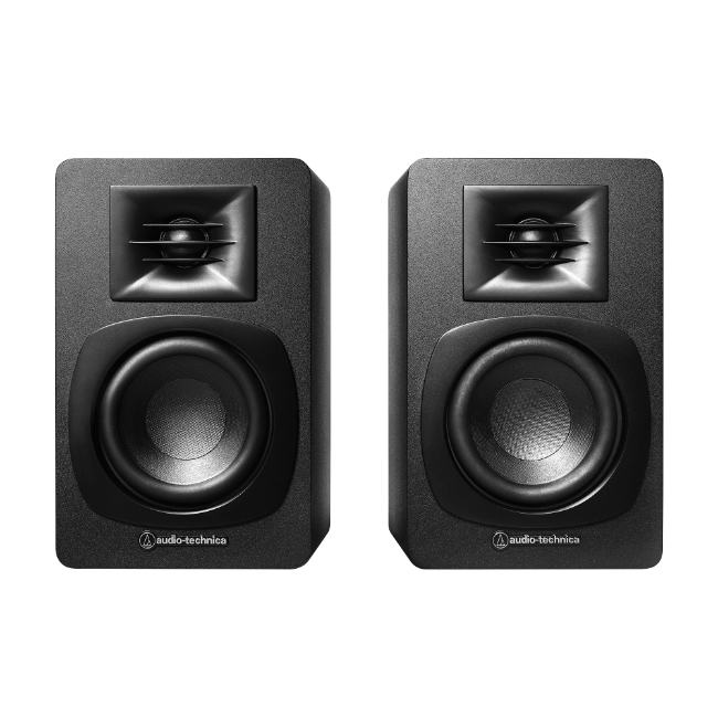 Audio Technica 30w Bluetooth Powered Bookshelf Speakers - Black | SP3X Audio Technica 30w Bluetooth Powered Bookshelf Speakers - Black | SP3X