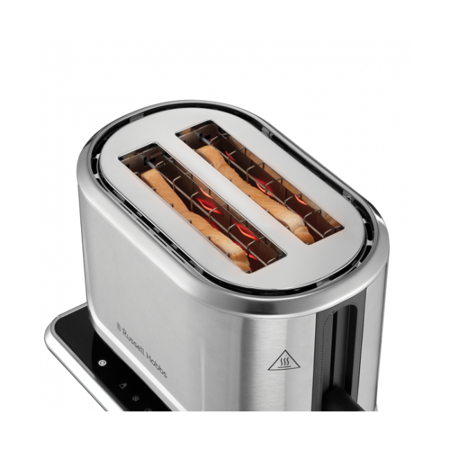 Russell Hobbs Attentiv 2 Slice Toaster - Brushed Stainless Steel | 26210 - Image 4