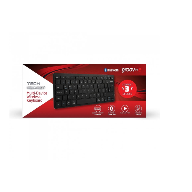 Groove Slim & Compact Bluetooth Keyboard | Black | GVPC22BK - Image 4