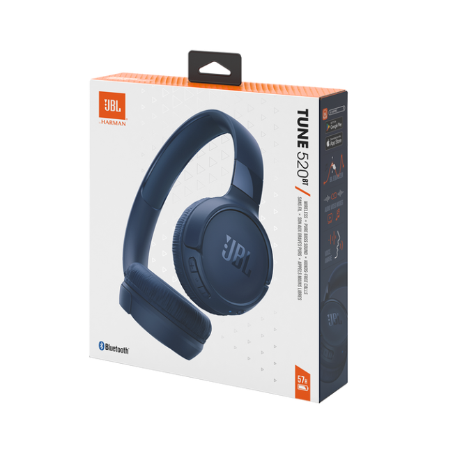 JBL Tune Wireless On Ear Headphones - Blue | JBLT520BTBLUEU - Image 11