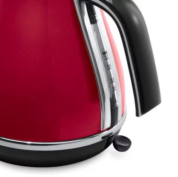 Delonghi 1.7l Icona Micalite Kettle  - Red | KBOM3001R - Image 3