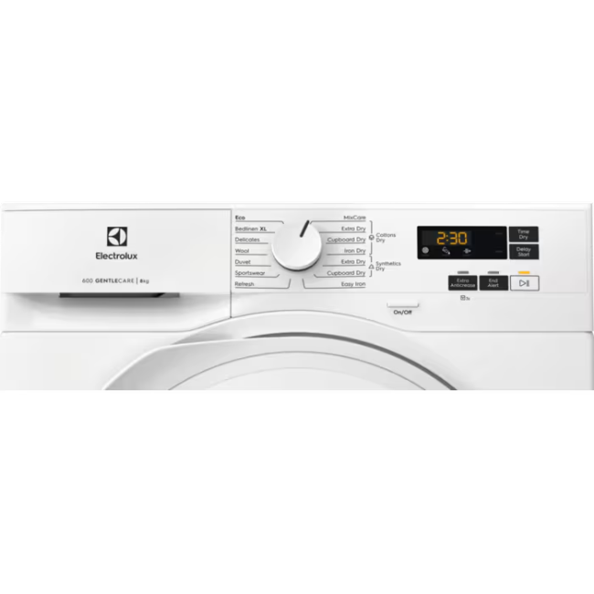 Electrolux 600 GentleCare Heat Pump 8kg Tumble Dryer - White | EDHI618WD - Image 2