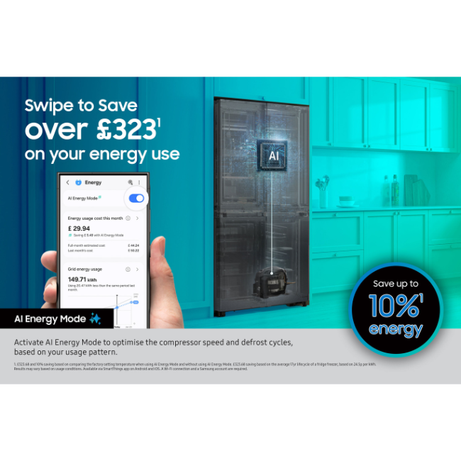 Samsung 640L Bespoke AI Series 6 Side-by-Side Fridge Freezer with SpaceMax™ - Silver | RS70F64KETEU - Image 9