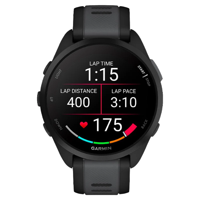 Garmin Forerunner 165 Music Smart Watch - Black and Slate Grey | 010-02863-30 - Image 5