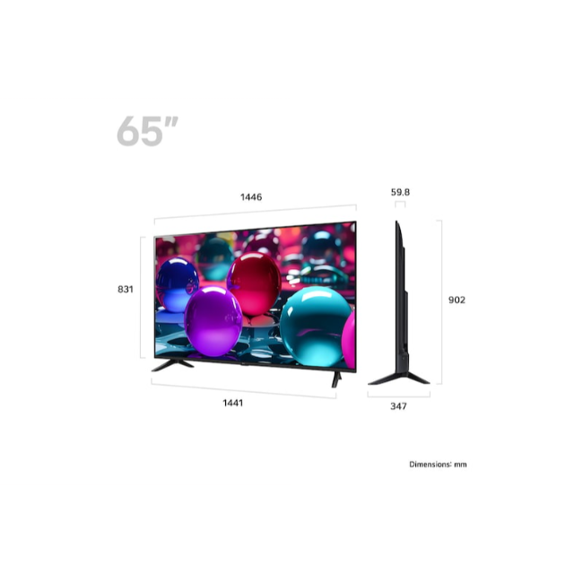 LG 65" UHD AI Ua73 4k Smart TV - Black | 65UA73006LA.AEKQ - Image 10