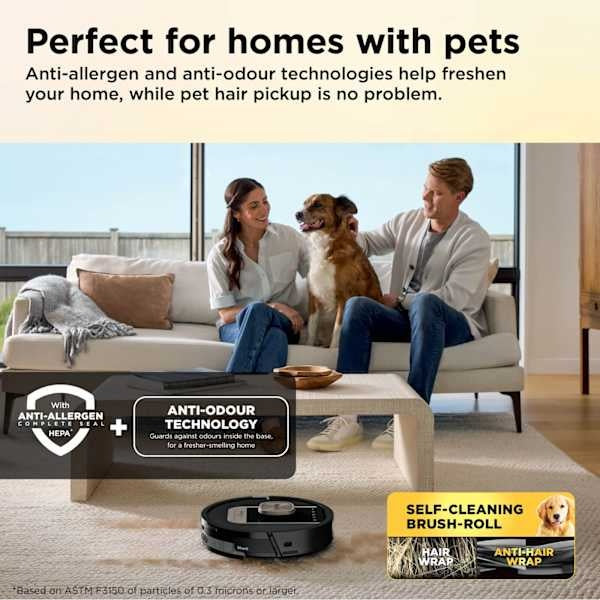 Shark ThermaCharged PowerDetect Robot Vacuum | Wet & Dry | Black | RV2900XEUK - Image 7