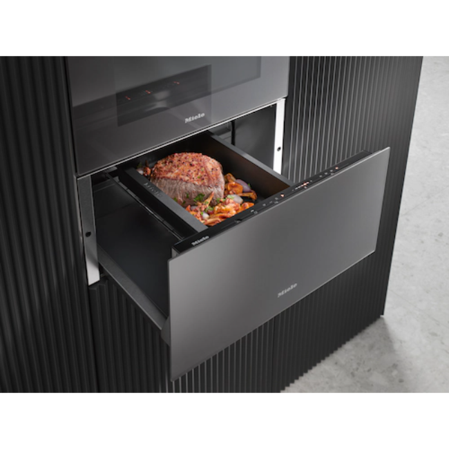 Miele High Handleless Gourmet Warming Drawer - Graphite Grey | ESW7020 Miele High Handleless Gourmet Warming Drawer - Graphite Grey | ESW7020