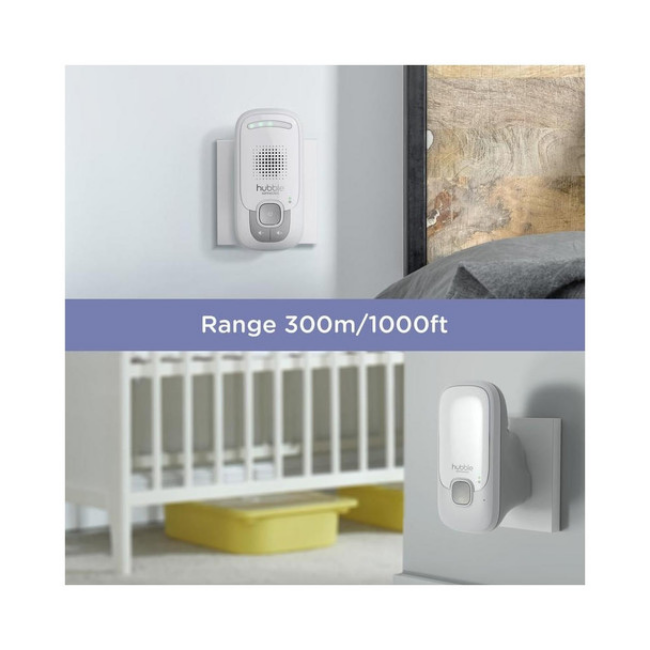 Hubble Smart Listen Audio Baby Monitor - White | HUBBLE-LISTEN | 5012786050099 - Image 7 Hubble Smart Listen Audio Baby Monitor - White | HUBBLE-LISTEN | 5012786050099 - Image 7