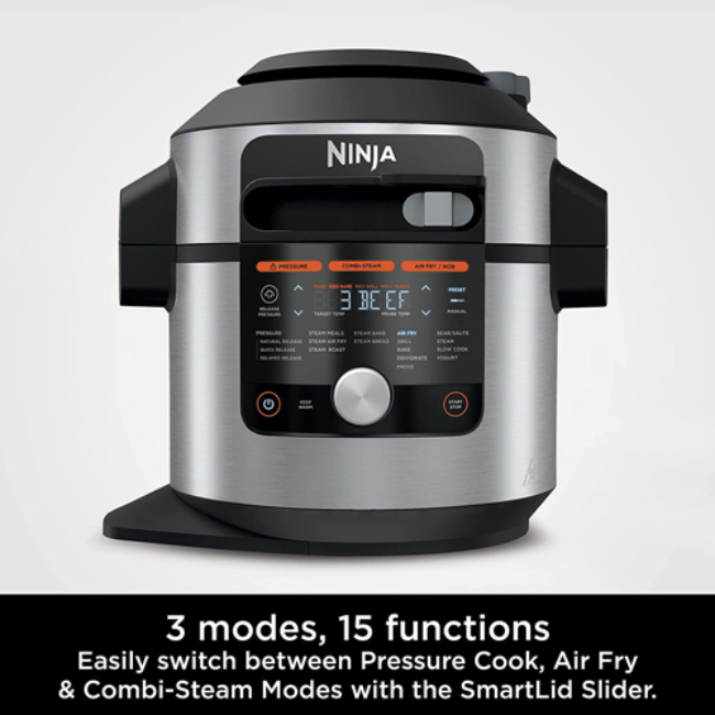 Ninja Foodi MAX 15-in-1 SmartLid Multi-Cooker with Smart Cook System | OL750UK - Image 3