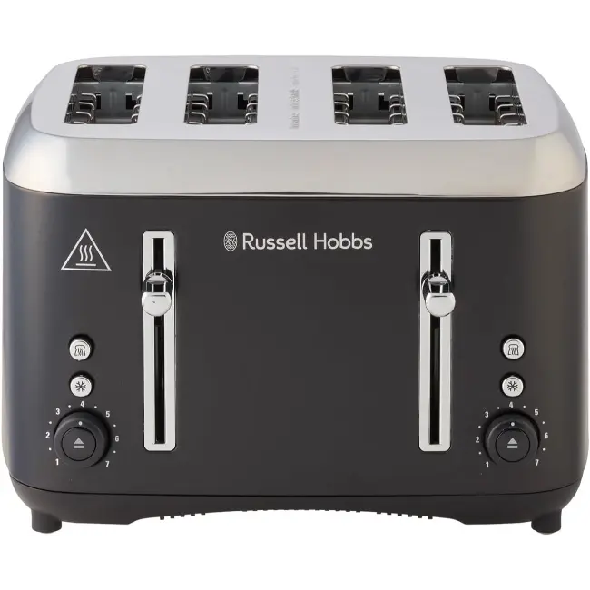 Russell Hobbs Addison 4 Slice Toaster | Matte Black | 27740 - Image 3