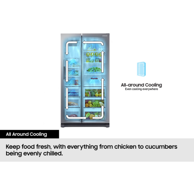 Samsung 640L Bespoke AI Series 6 Side-by-Side Fridge Freezer with SpaceMax™ - Black | RS70F64KEFEU - Image 6