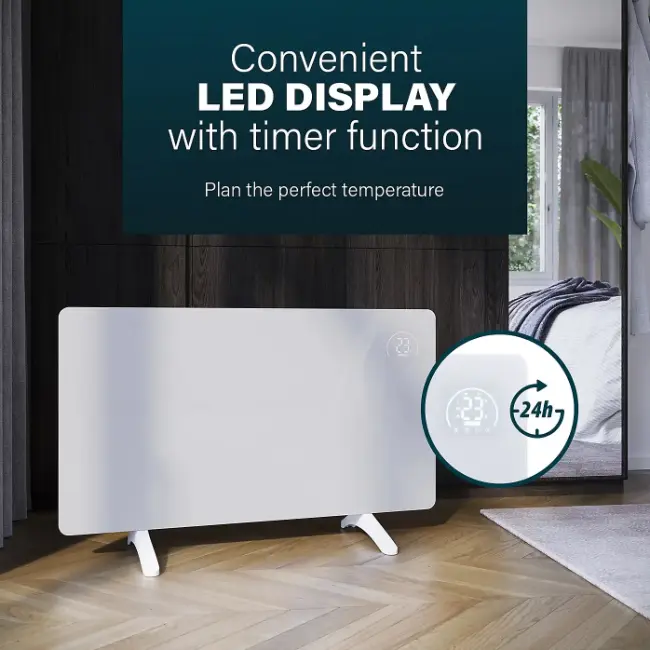 Princess Smart Infrared Glass Panel Heater | 480w | White | 01.348348.02.001 - Image 4