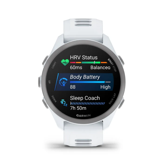 Garmin Forerunner 170 Music - Whitestone with Whitestone/Cloud Blue Band | 010-03920-11 - Image 10
