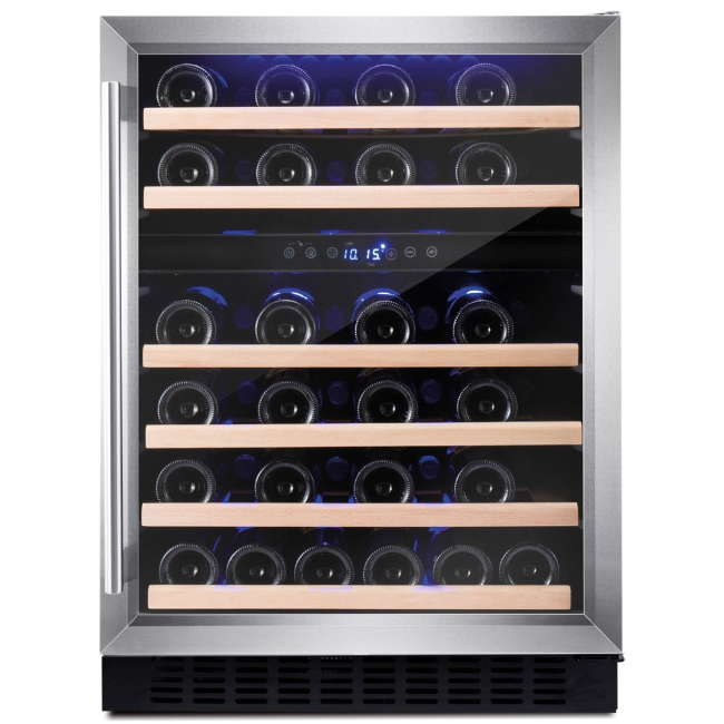 Amica 60cm Undercounter Freestanding Wine Cooler in Black | AWC600BL Amica 60cm Undercounter Freestanding Wine Cooler in Black | AWC600BL