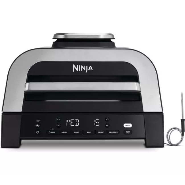 Ninja 6-In-1 Indoor Grill And Air Fryer - Grey/Silver | DG551UK