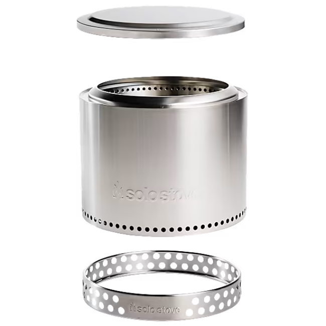 Solo Bonfire 19.5" Essential Firepit w/Stand - Stainless Steel | SSBON-SD-2.0-SS