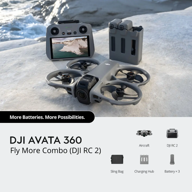DJI Avata 360 Fly More Combo (RC 2) Drone - Grey | CPFP.00000317.01 - Image 3