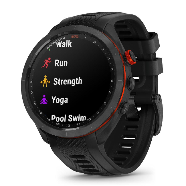 Garmin Approach S70 Smart Watch 47mm - Black/Red | 010-02746-12 - Image 7