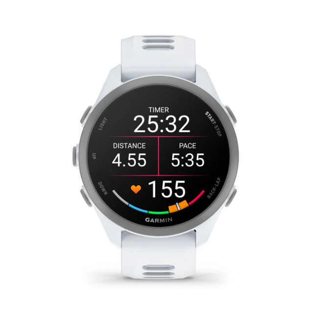 Garmin Forerunner 170 Music - Whitestone with Whitestone/Cloud Blue Band | 010-03920-11 - Image 11
