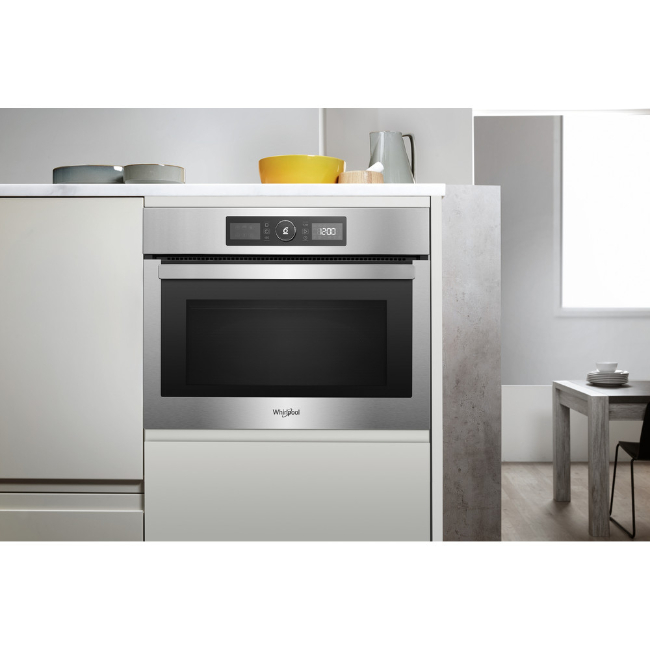 Whirlpool 6th Sense Built-in Microwave Oven in Stainless Steel | AMW 9615/IX UK - Image 4 Whirlpool 6th Sense Built-in Microwave Oven in Stainless Steel | AMW 9615/IX UK - Image 4