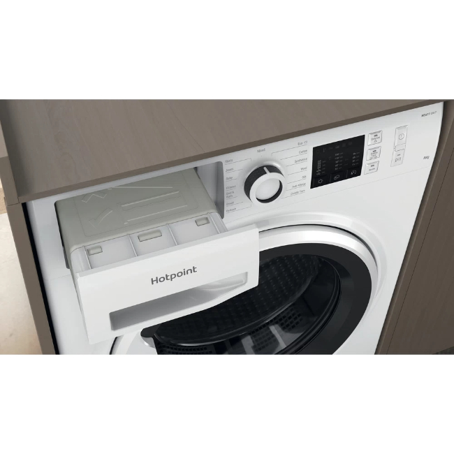 Hotpoint 8kg Heat Pump Condenser Tumble Dryer - White | NT M10 81WK UK - Image 3