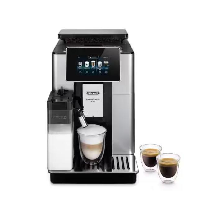 Delonghi PrimaDonna Soul Fully Automatic Bean To Cup Coffee - Grey | ECAM610.55.SB