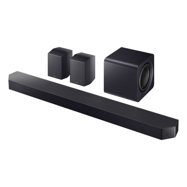 Samsung Q-Series 11.1.4 Ch Soundbar with Subwoofer & Rear Speakers - Black | HW-Q990H-XU