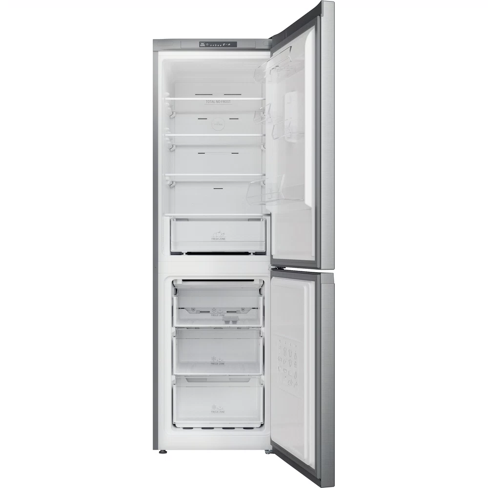 Hotpoint 335l Freestanding Fridge Freezer - Stainless Steel | H3X81ISX - Image 3