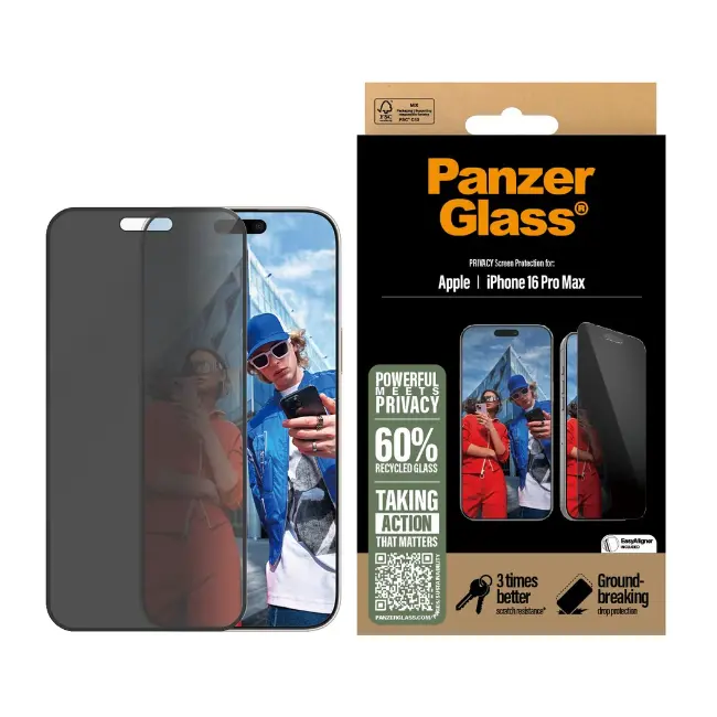 Panzer Privacy Screen Protector for iPhone 16 Pro Max P2864